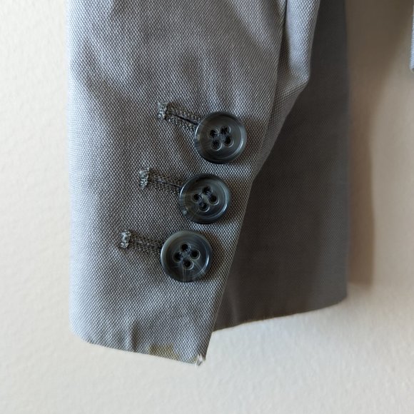 THEORY Women's Blazer Suit Jacket Gray RN# 98406 Lined; Cotton Blend; Size 00 - Picture 3 of 8